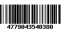 Código de Barras 4779043540380