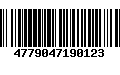 Código de Barras 4779047190123