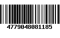 Código de Barras 4779048081185