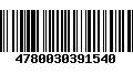 Código de Barras 4780030391540