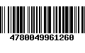 Código de Barras 4780049961260