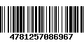 Código de Barras 4781257086967