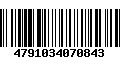 Código de Barras 4791034070843