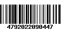 Código de Barras 4792022090447