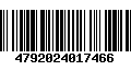 Código de Barras 4792024017466