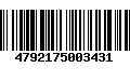 Código de Barras 4792175003431