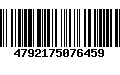 Código de Barras 4792175076459