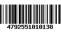 Código de Barras 4792551010138