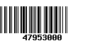 Código de Barras 47953000