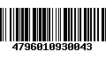 Código de Barras 4796010930043