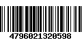 Código de Barras 4796021320598