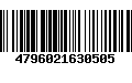 Código de Barras 4796021630505