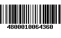 Código de Barras 4800010064360