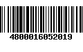 Código de Barras 4800016052019