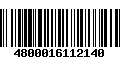 Código de Barras 4800016112140