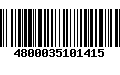 Código de Barras 4800035101415