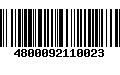 Código de Barras 4800092110023