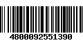 Código de Barras 4800092551390