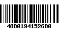 Código de Barras 4800194152600