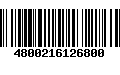 Código de Barras 4800216126800