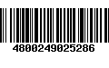 Código de Barras 4800249025286