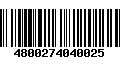 Código de Barras 4800274040025