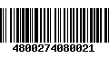 Código de Barras 4800274080021