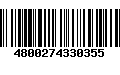 Código de Barras 4800274330355