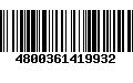 Código de Barras 4800361419932