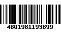 Código de Barras 4801981193899