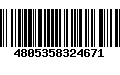 Código de Barras 4805358324671