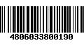 Código de Barras 4806033800190