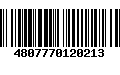 Código de Barras 4807770120213