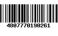 Código de Barras 4807770190261