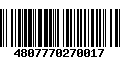 Código de Barras 4807770270017