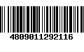 Código de Barras 4809011292116