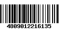 Código de Barras 4809012216135