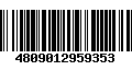 Código de Barras 4809012959353