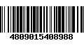 Código de Barras 4809015408988