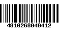 Código de Barras 4810268040412