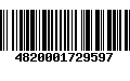 Código de Barras 4820001729597