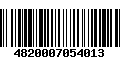 Código de Barras 4820007054013