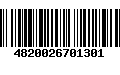 Código de Barras 4820026701301