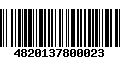 Código de Barras 4820137800023