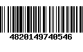 Código de Barras 4820149740546