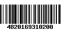 Código de Barras 4820169310200