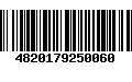 Código de Barras 4820179250060