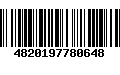 Código de Barras 4820197780648