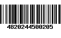 Código de Barras 4820244500205