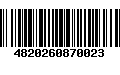 Código de Barras 4820260870023